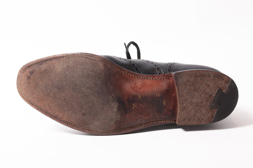 Shipton & Heneage London Black Albemarle Wingtip Shoes