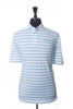 RLX Blue on White Striped Golf Polo Shirt