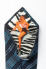 Dolce & Gabbana Blue Plaid Pin-Up Tie