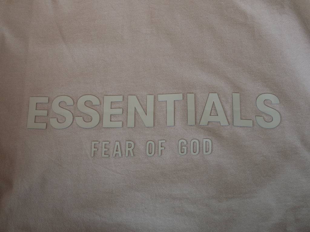 Essentials Fear of God Light Brown Oversized Polo Shirt