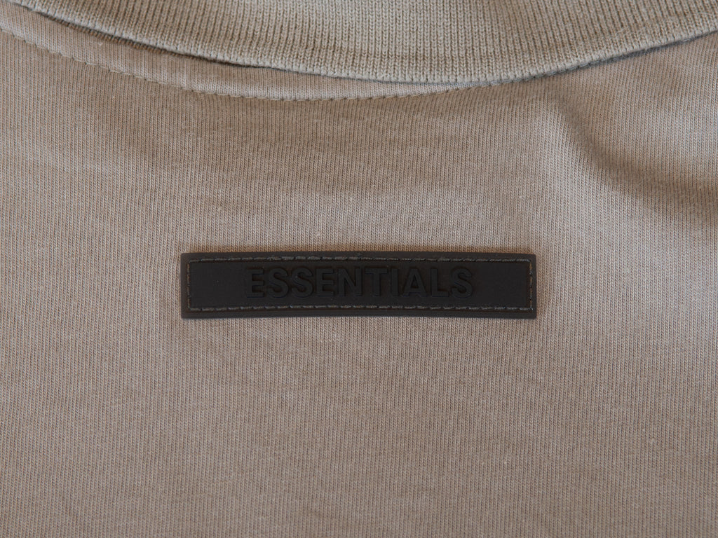 Essentials Fear of God Light Brown Oversized Polo Shirt