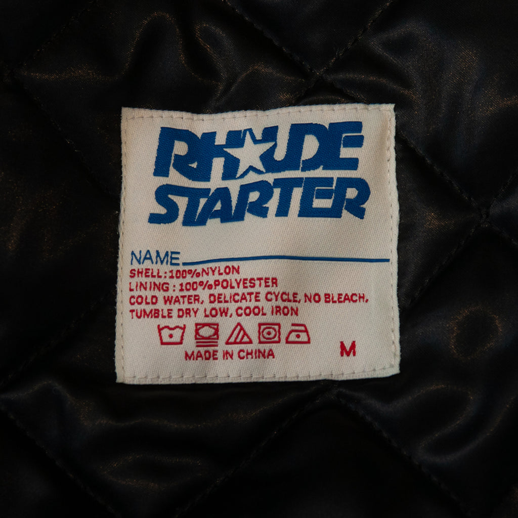 Rhude Black Starter Jacket