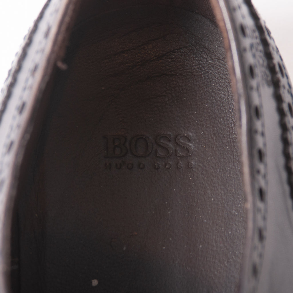 Hugo Boss Grey Wing Tip Shoes