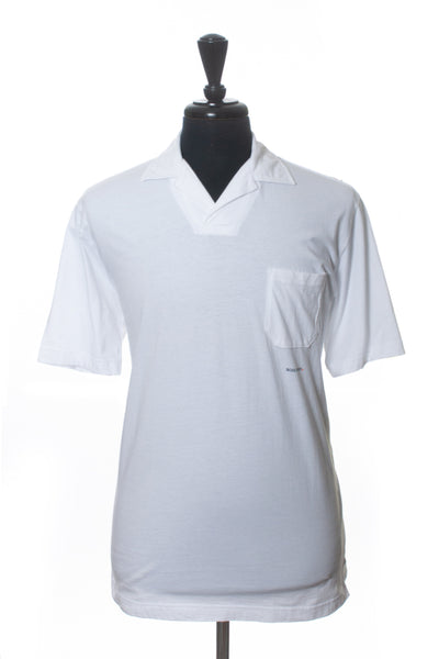 Hugo Boss White Jersey Knit Short Sleeve Shirt