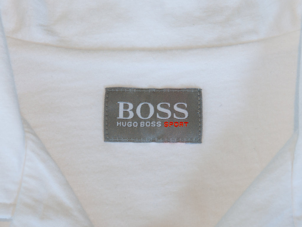 Hugo Boss White Jersey Knit Short Sleeve Shirt