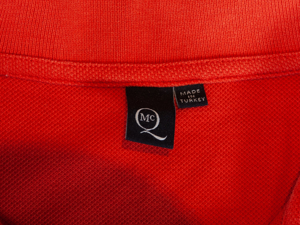 Alexander McQueen Orange Polo Shirt