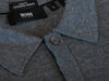 Hugo Boss Grey Extra Fine Merino Wool Slim Fit Tesaro Knit Polo