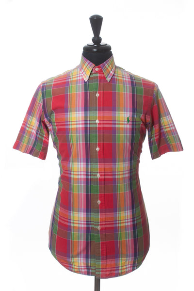 Polo Bold Check Classic Fit Short Sleeve Shirt