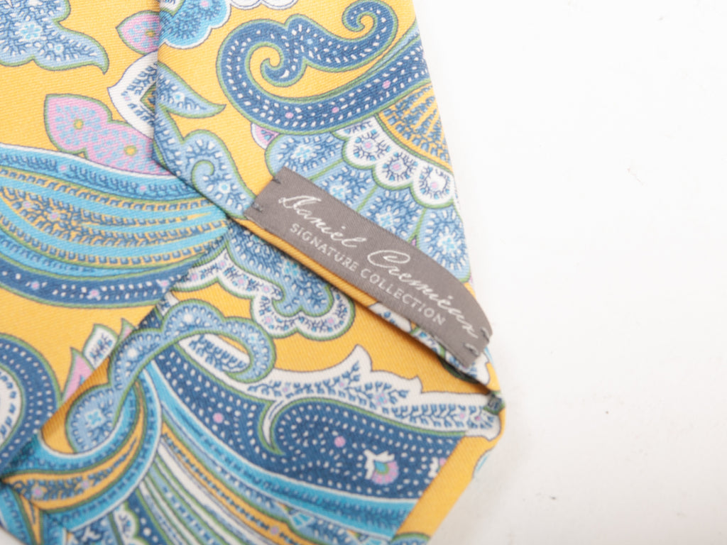 Daniel Cremieux NWT Limited Edition Yellow Paisley Tie