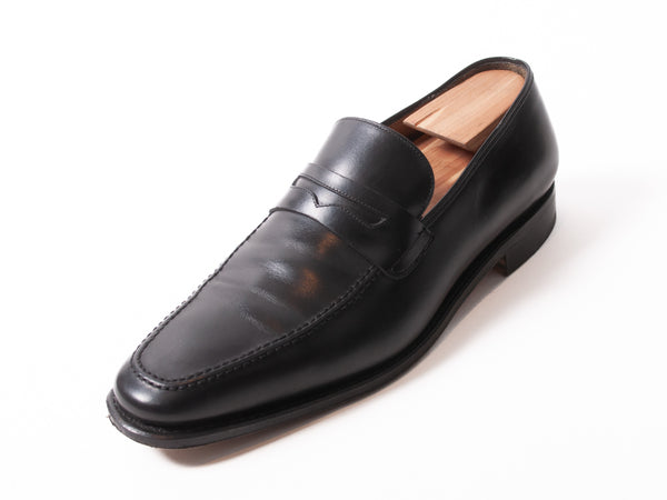 Salvatore Ferragamo Tramezza Black Penny Loafers