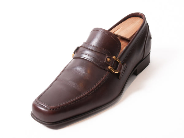 Salvatore Ferragamo Brown Gancini Loafers