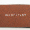 J.Lindeberg Brown Logo Leather Belt