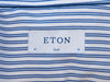 Eton Blue Striped Slim Fit Dobby Shirt