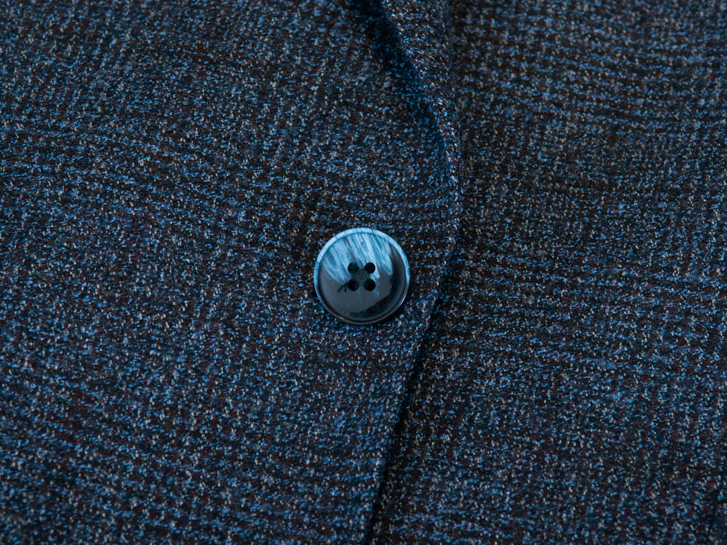 Luigi Bianchi Sartoria Grey Check K Jacket Blazer