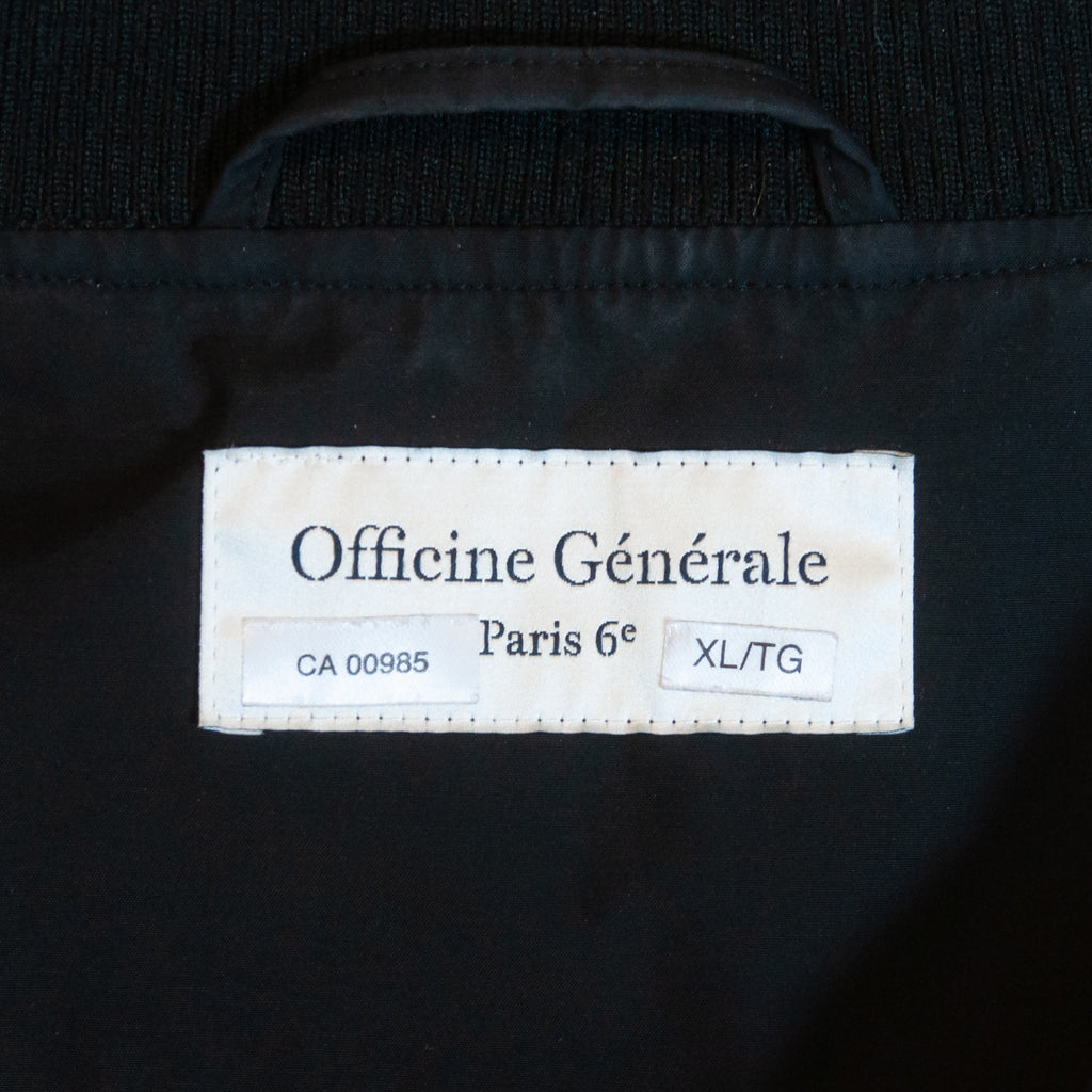 Officine Generale Paris Black Loro Piana Storm System Jacket