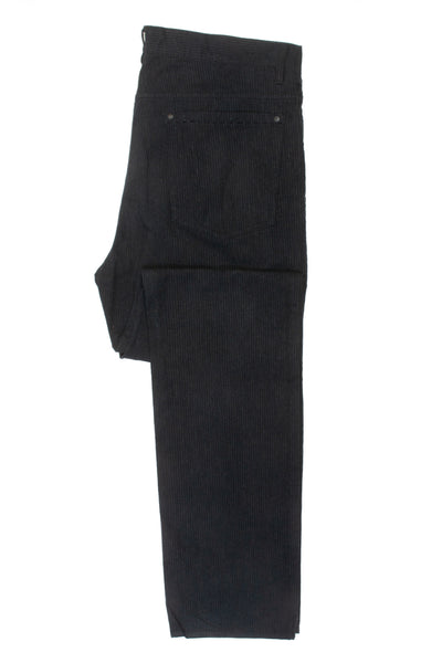 John Varvatos Black Twill Five Pocket Pants
