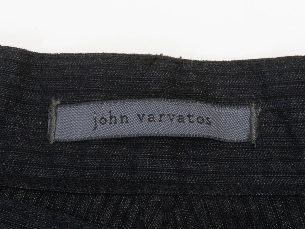 John Varvatos Black Twill Five Pocket Pants