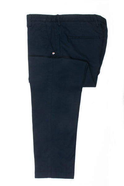 Hugo Boss Navy Blue Rice 3-D Slim Fit Stretch Chinos