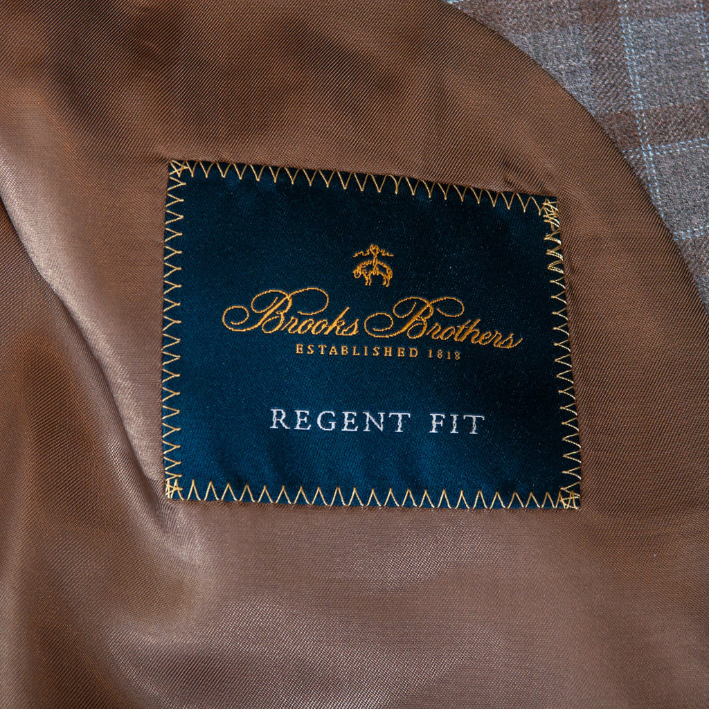 Brooks Brothers Grey Check Regent Fit Blazer