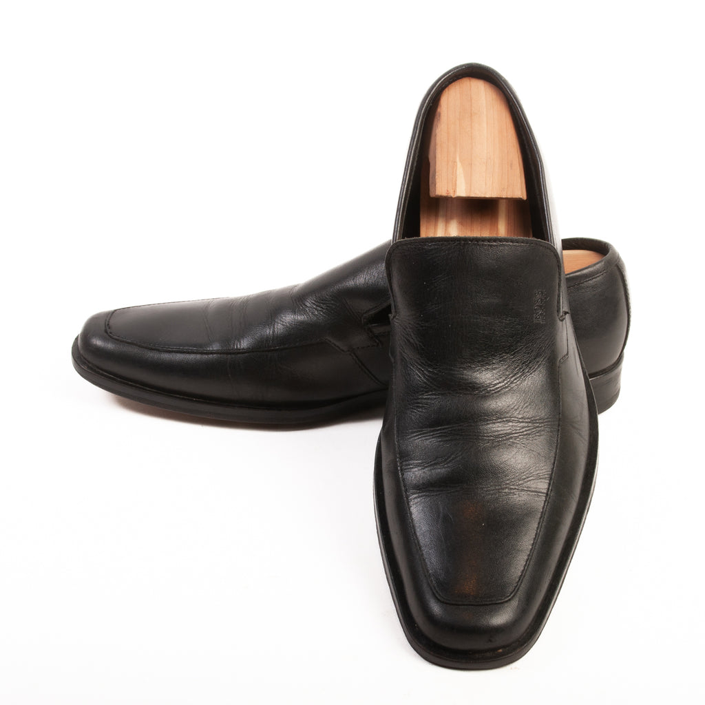 Hugo Boss Black Leather Loafers