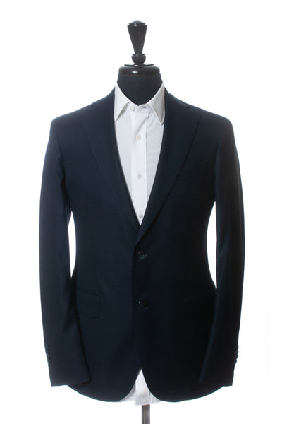 Luigi Bianchi Navy Blue Loro Piana Four Seasons Wool Blazer