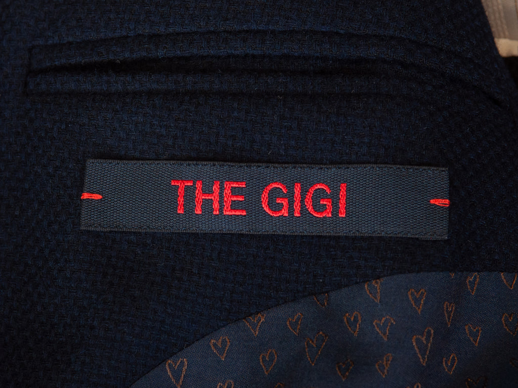 The Gigi Navy Hopsack Klimt Blazer