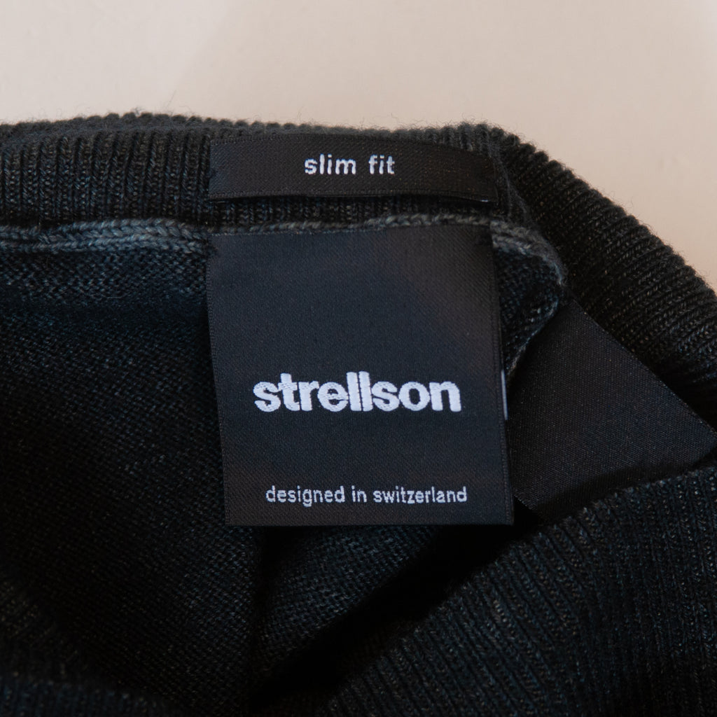 Strellson Dark Grey Garment Dyed Slim Fit Turtle-Neck Sweater