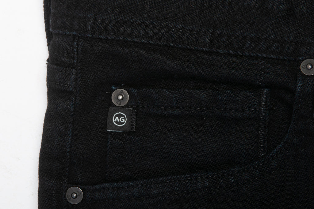 AG Jeans Washed Black Matchbox Slim Straight Jeans