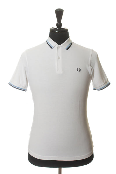 Fred Perry White Slim Fit Polo Shirt