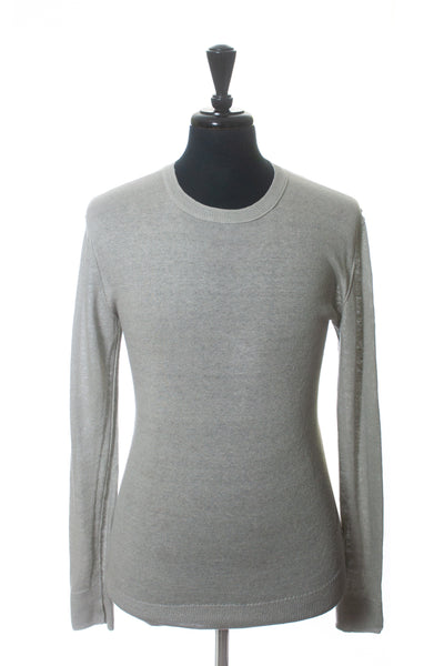Naked Cashmere Light Grey Linen Crew Neck Sweater