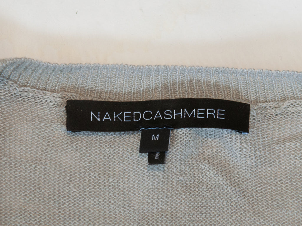 Naked Cashmere Light Grey Linen Crew Neck Sweater