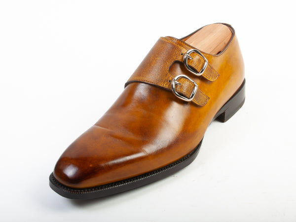Di Bianco Scarpe Brown Monk Strap Shoes