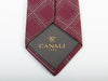 Canali 1934 Wine Red Textured Check Tie