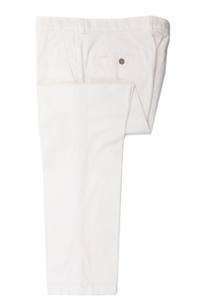 Paul Smith White Stretch Cotton Pants