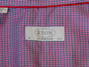Eton Pink Check Contemporary Fit Shirt