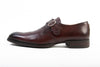 To Boot New York Bordeaux Single Monk Strap Shoes