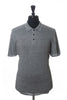 Gran Sasso Grey Linen Polo Shirt