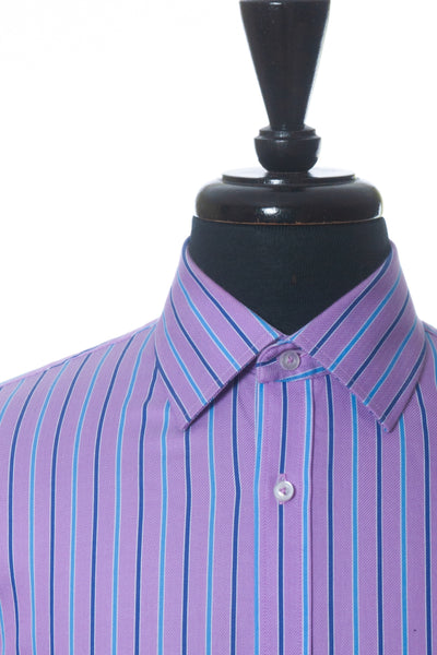 Robert Graham Purple Striped Shirt