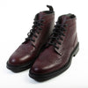 Canali Campari Brown Pebbled Leather Wingtip Boots