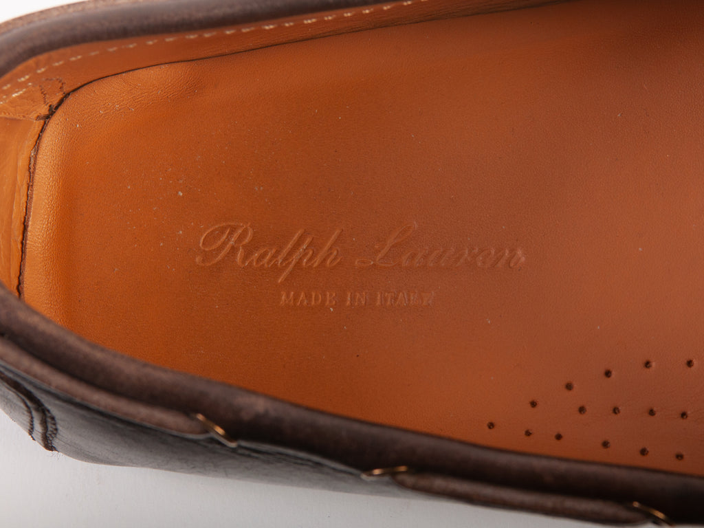 Ralph Lauren Purple Label Dark Brown Driving Loafers