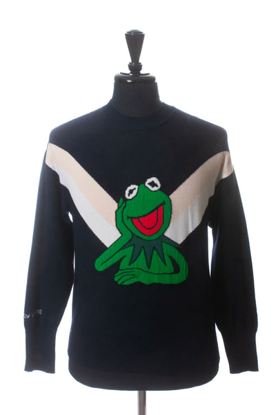 Sandro X The Muppet Show Navy Kermit Sweater