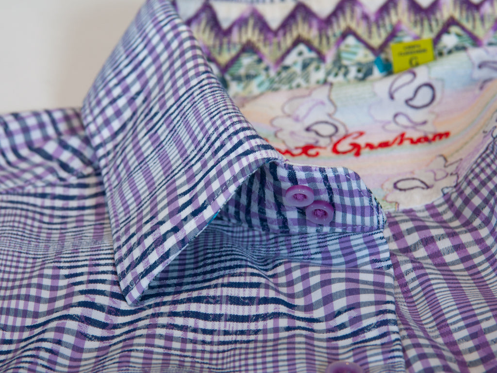 Robert Graham Purple Check Classic Fit Shirt