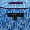 Ted Baker Blue Freshyo Linen Blend Short Sleeve Shirt