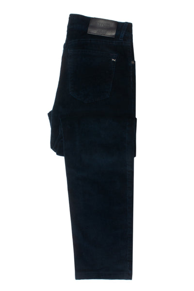 Brax Navy Blue H-Flex Chuck Modern Fit Corduroy Pants