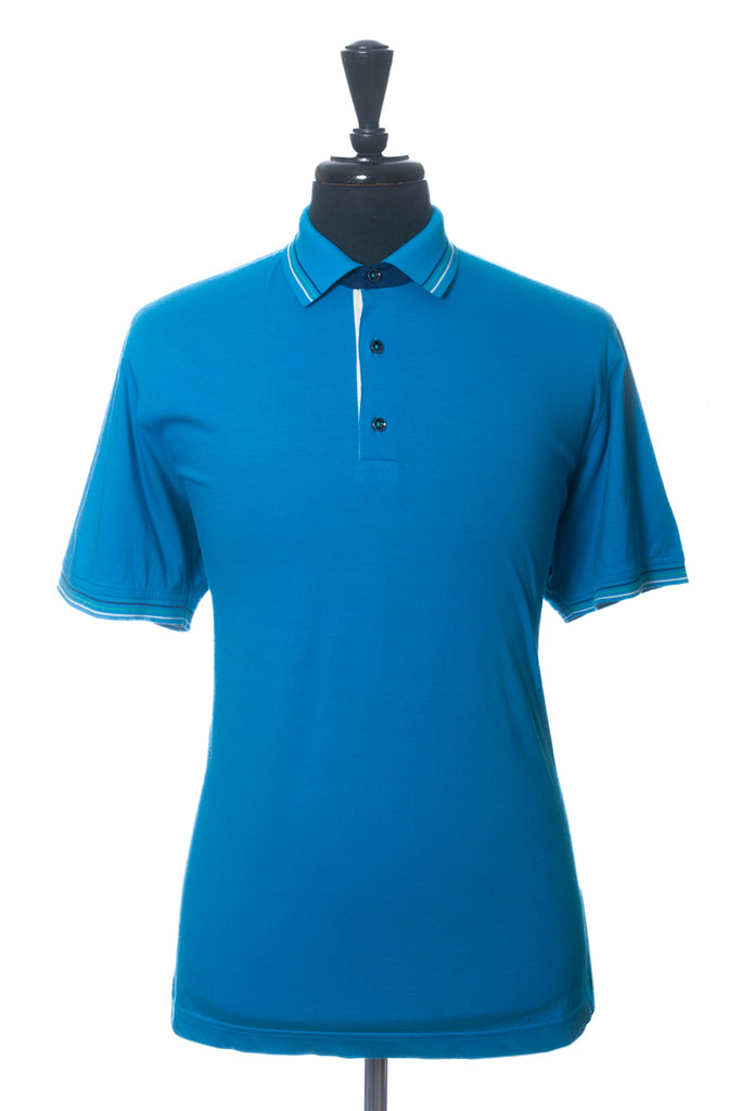 Robert Graham Blue Polo Shirt