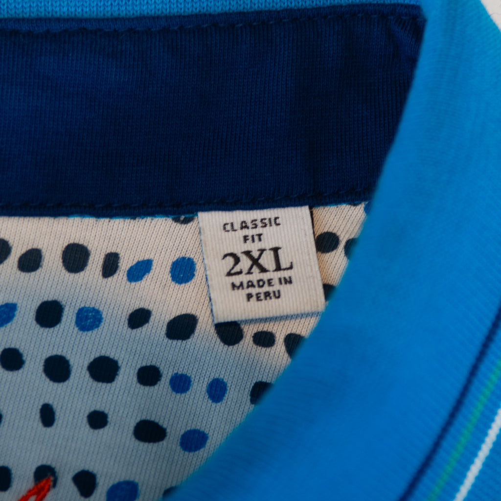 Robert Graham Blue Polo Shirt