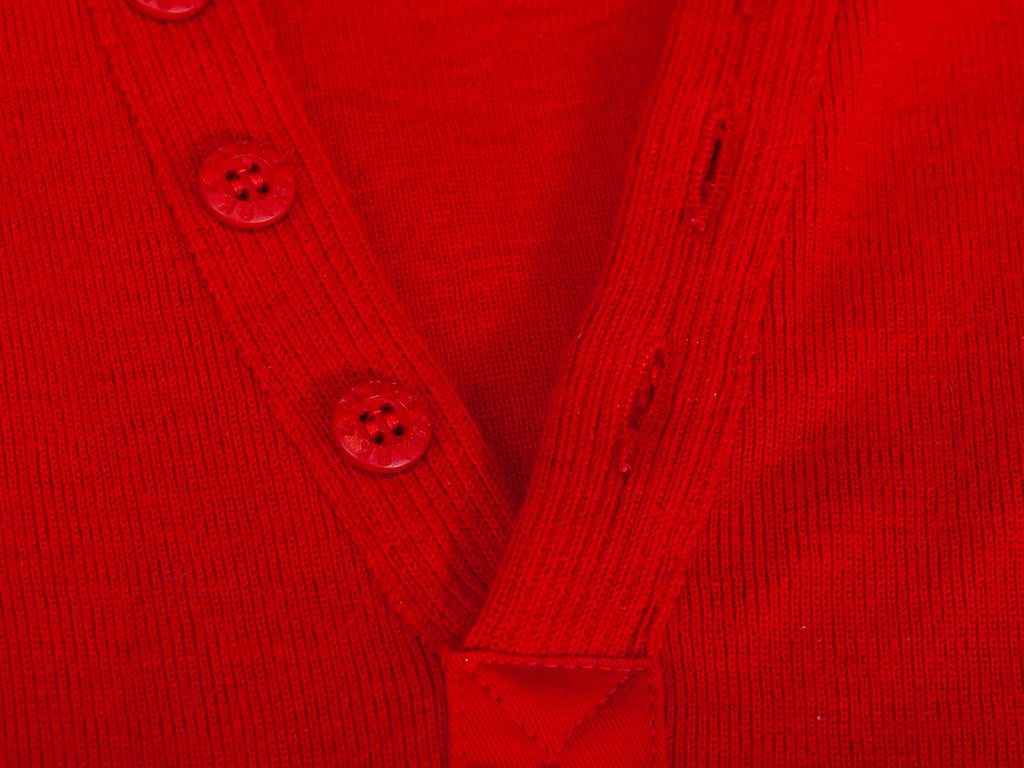 Paul & Shark Vintage Red Button Collar Sweater