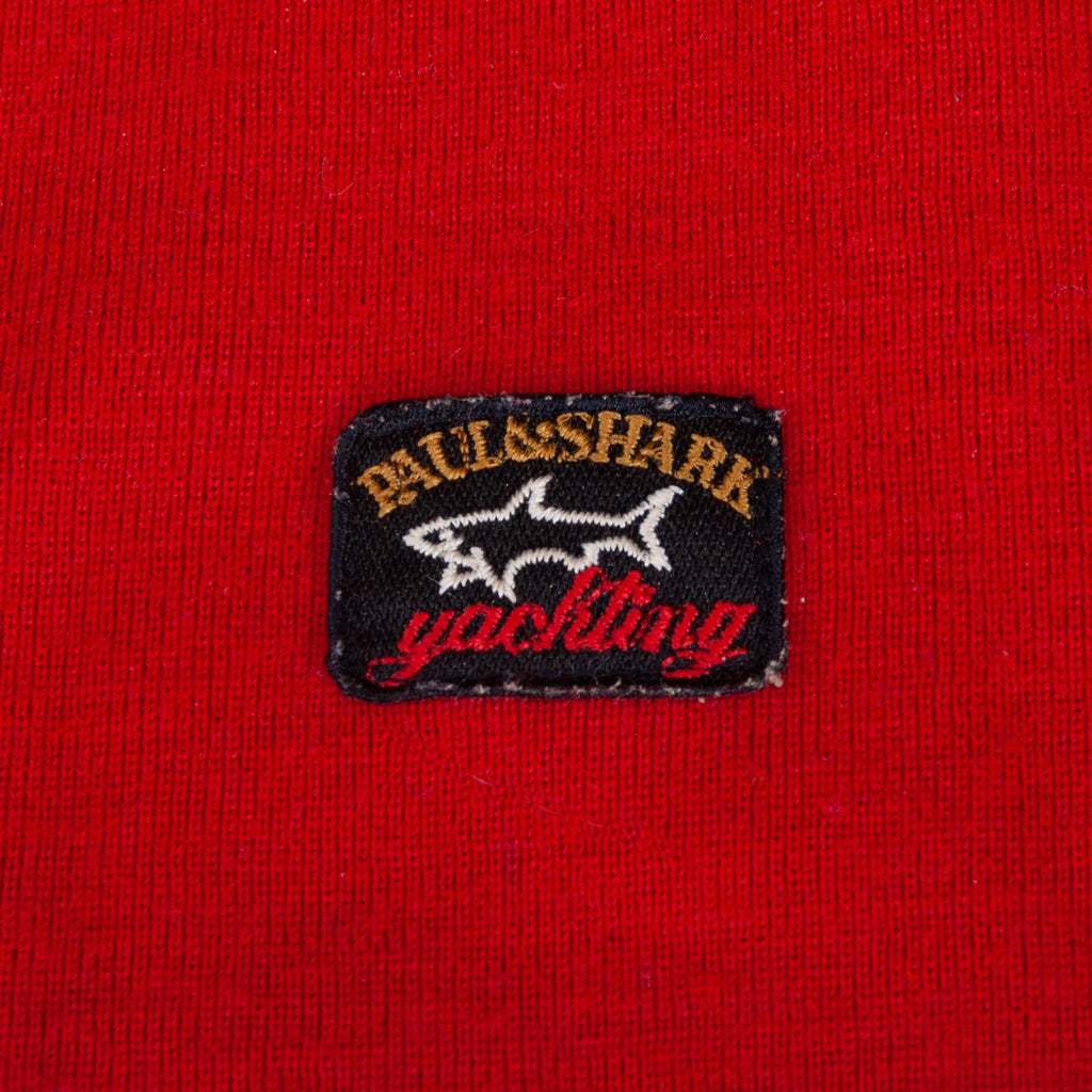 Paul & Shark Vintage Red Button Collar Sweater