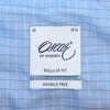 Oscar of Sweden Blue Check Wrinkle Free Shirt
