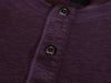 Wings + Horns Purple Cotton Henley Shirt